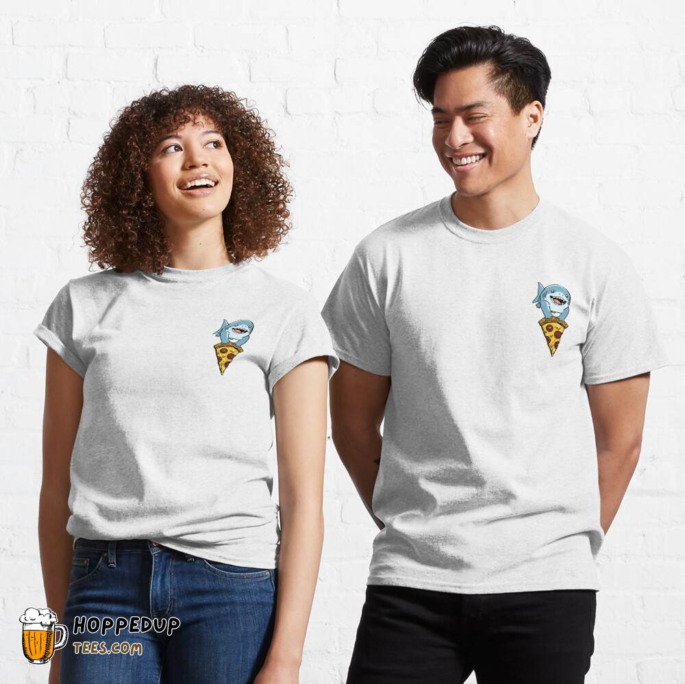 Jeff the Landshark Holding Pizza Classic T-Shirt HU Jeff the Landshark Holding Pizza Classic T-Shirt HU