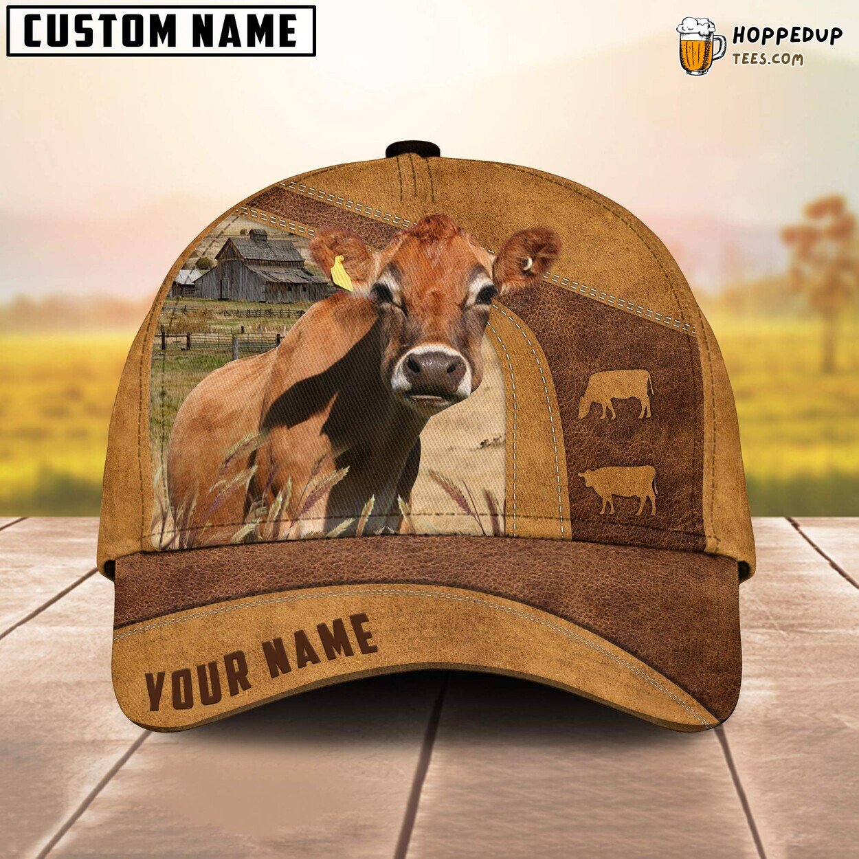 Jersey Cow No Horns Custom Name Cap Farm Design Cattle Baseball Enthusiast Hat Jersey Cow No Horns Custom Name Cap Farm Design Cattle Baseball Enthusiast Hat