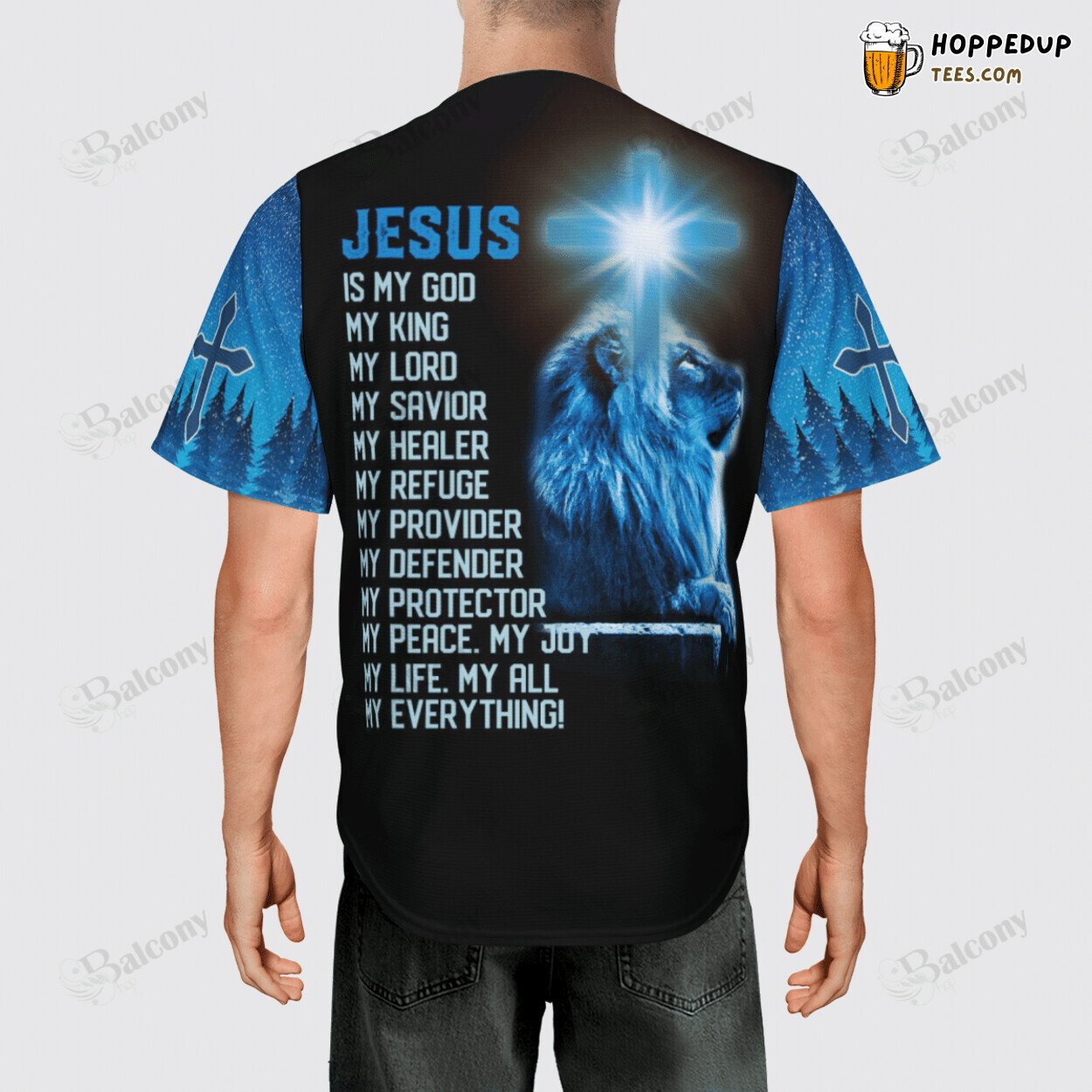 Jesus Advocate of Faith Baseball Jersey Devotional Athlete