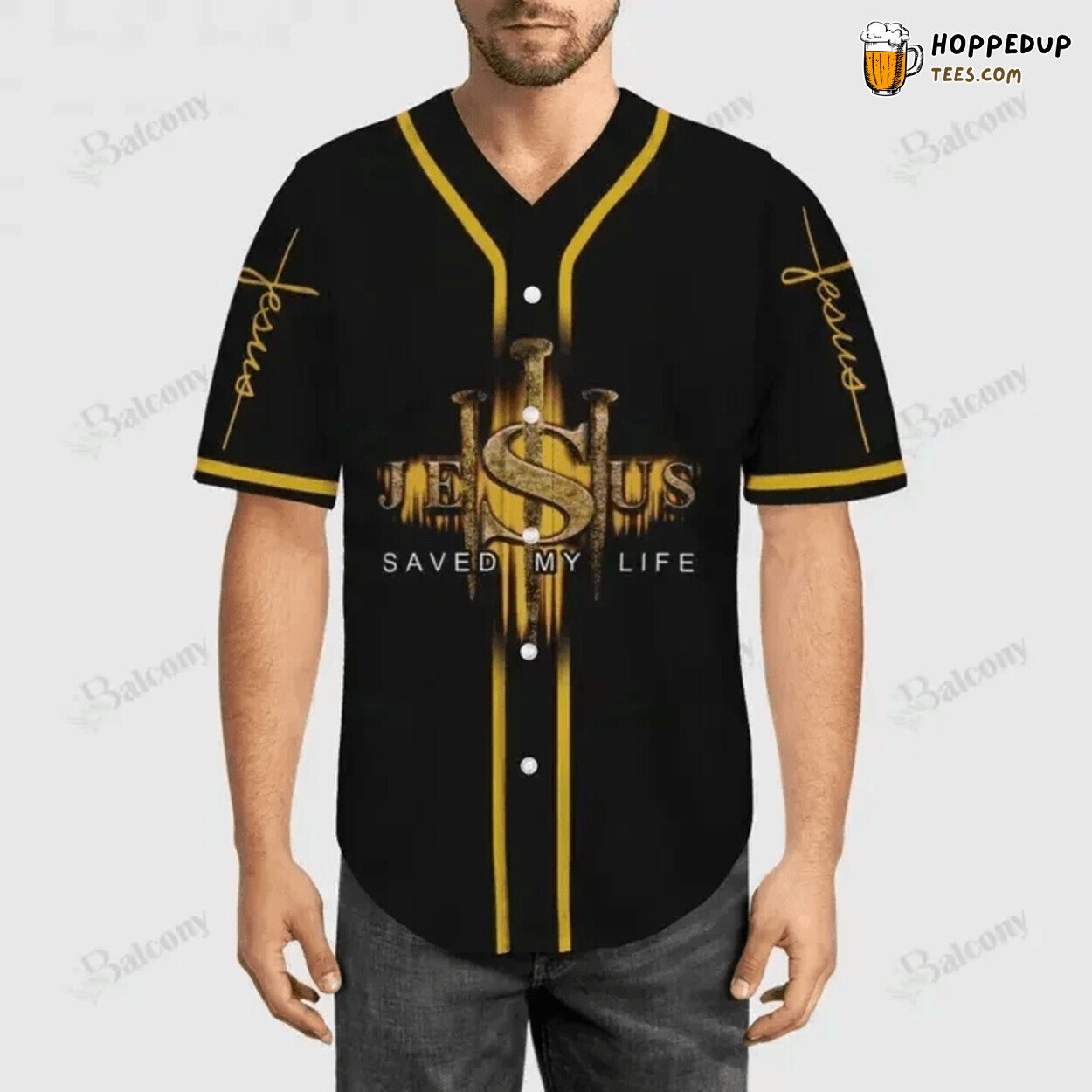 Jesus as Lifeguard Personal Savior Baseball Jersey Narrative of Rescue
