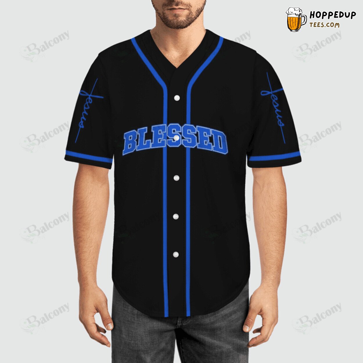 Jesus Blessed Assurance Baseball Jersey Spiritual Comfort
