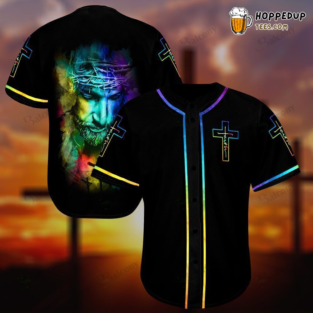 Jesus Christ Graphic Baseball Jersey Unique 3D Print Special Edition Tee