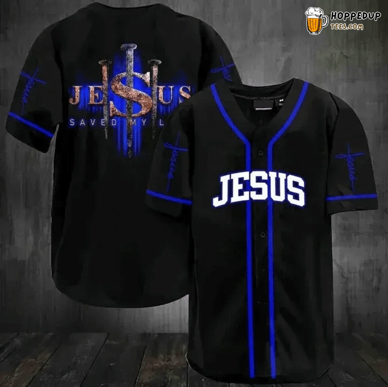 Jesus Christ My Lifesaver Essential Baseball Jersey Redeemer Love Grace