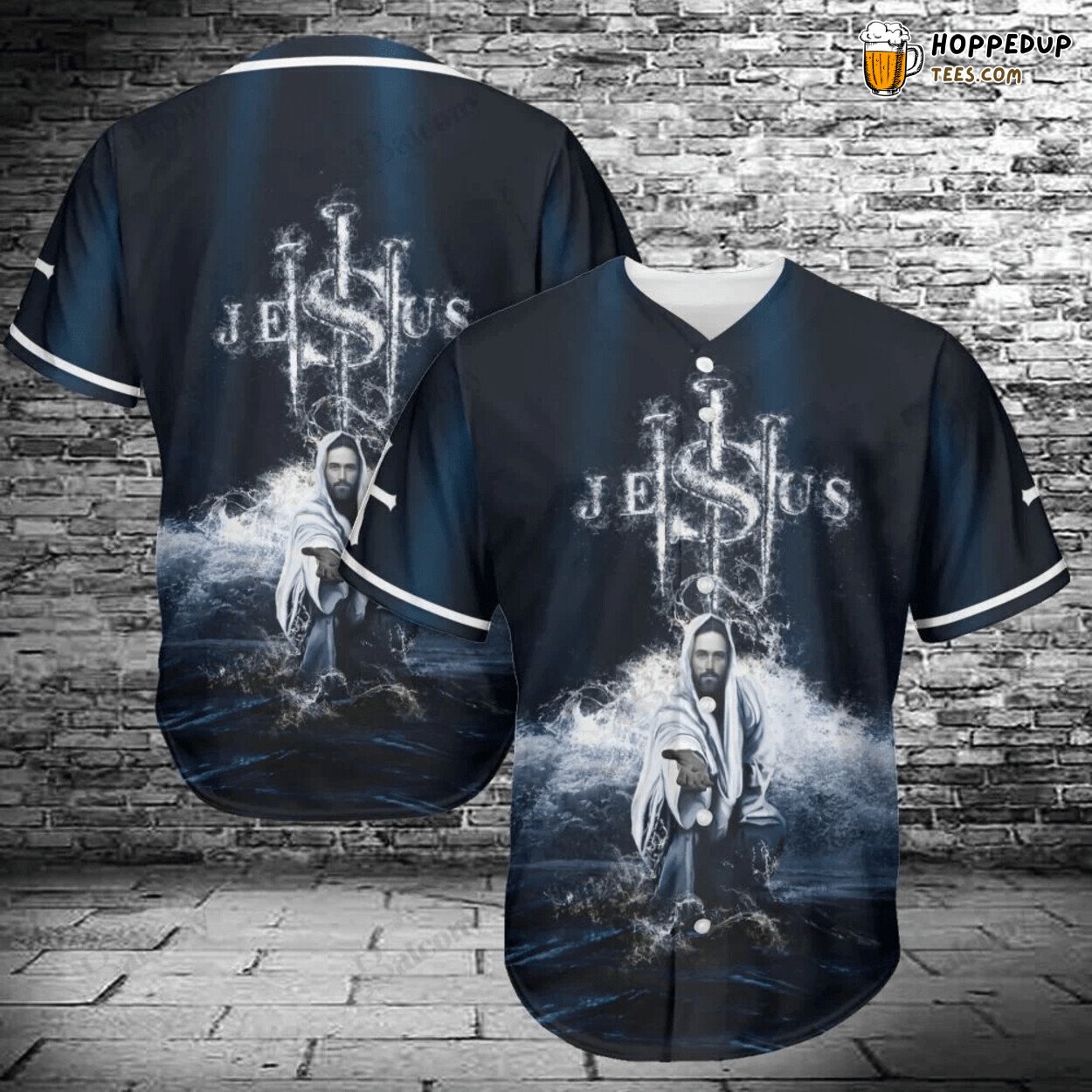 Jesus Christ Themed Baseball Jersey Devotion Spirituality Uniform