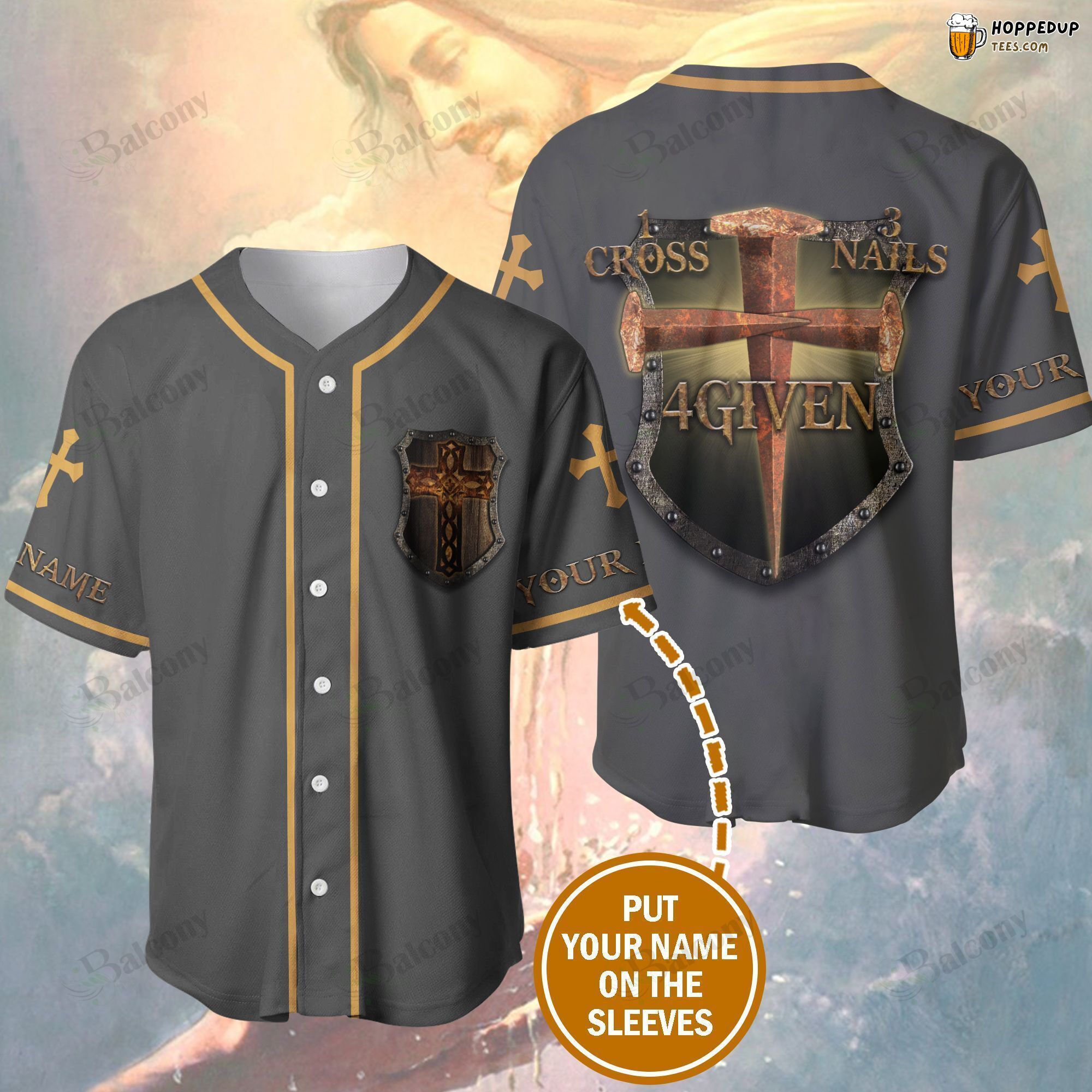 Jesus Graphic Custom Baseball Jersey Unique Design Tee Special Edition