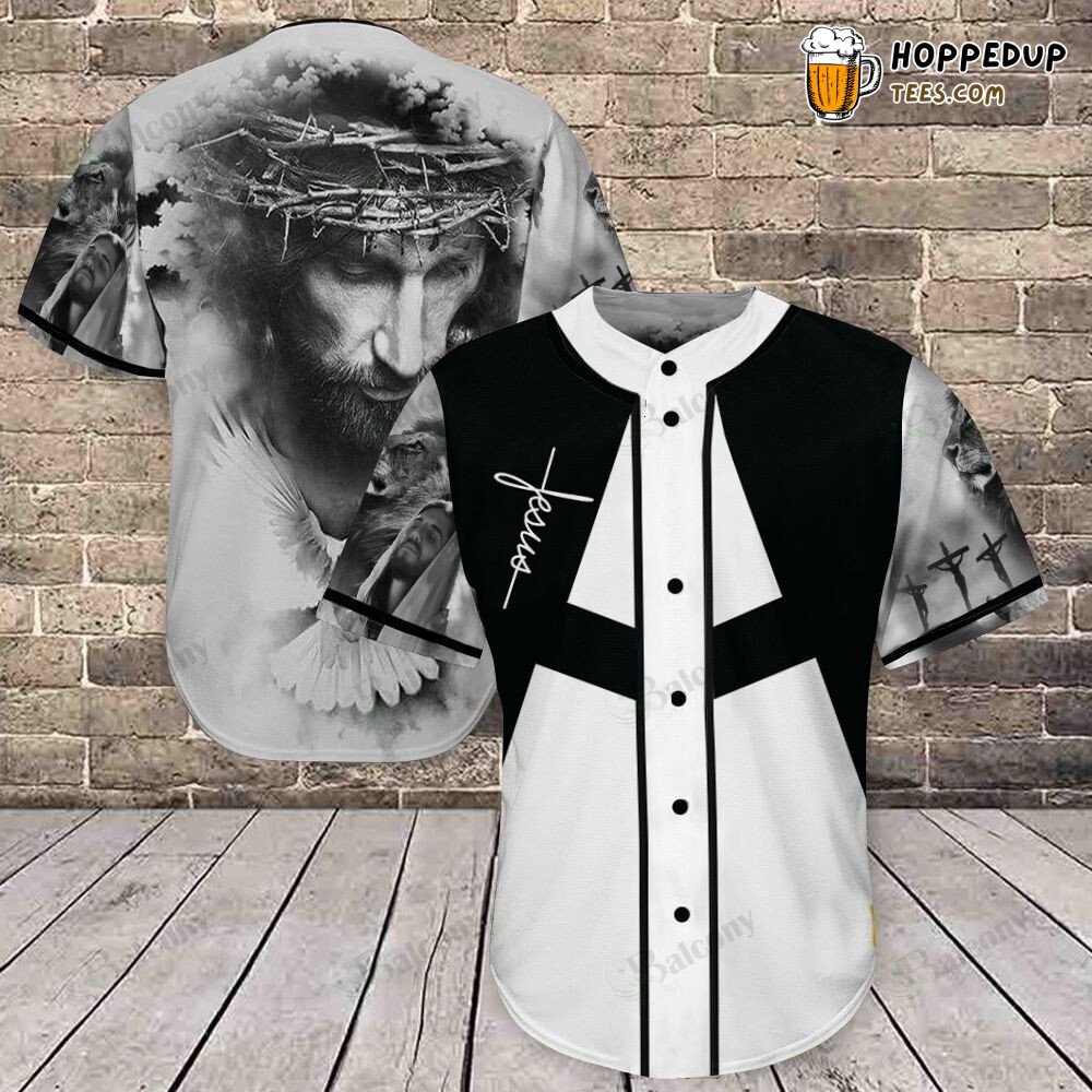Jesus Holy Spirit Inspired Baseball Jersey Religious Sport