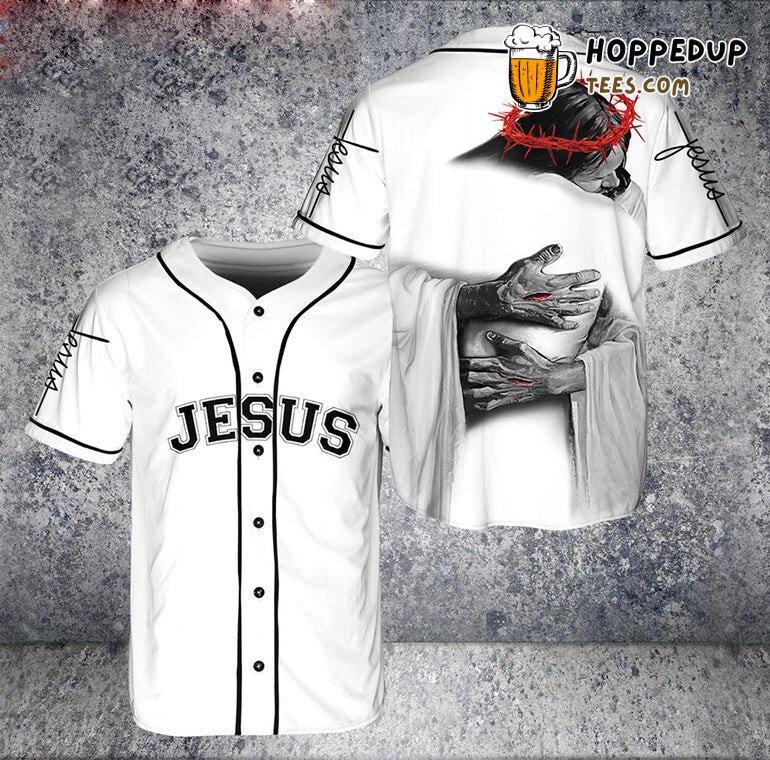 Jesus Hug Embracing Christ Baseball Tee Jersey Shirts Jesus Hug Embracing Christ Baseball Tee Jersey Shirts