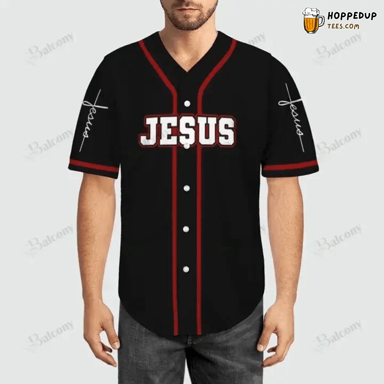 Jesus In My DNA Design Baseball Jersey Spiritual Sports Outfit Top