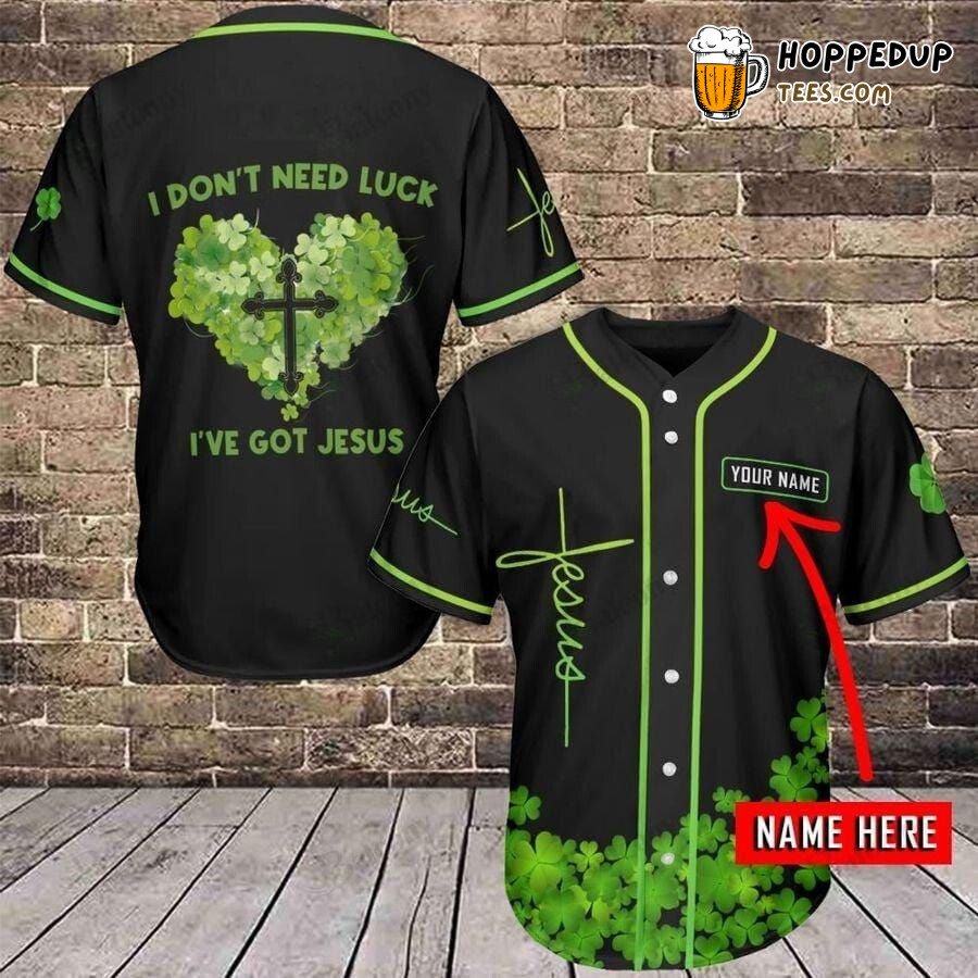 Jesus Irish Vibes Inspired Baseball Jersey Personalized Distinctive Look