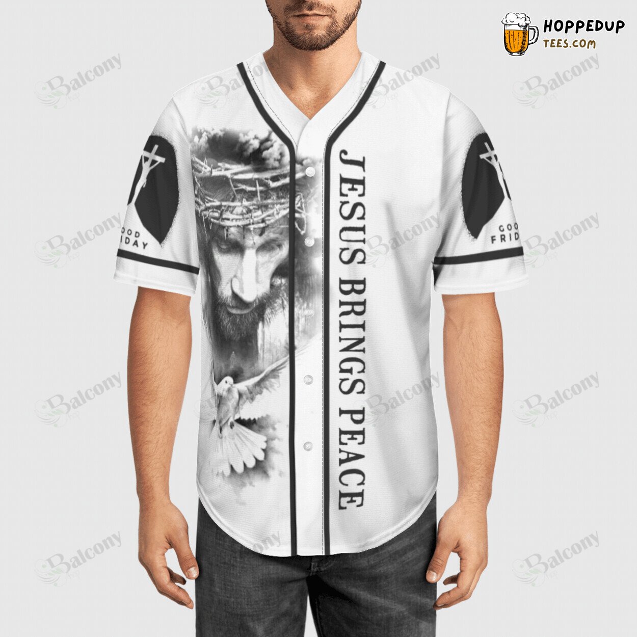 Jesus Messiah Emblematic Baseball Jersey Religious Sportswear