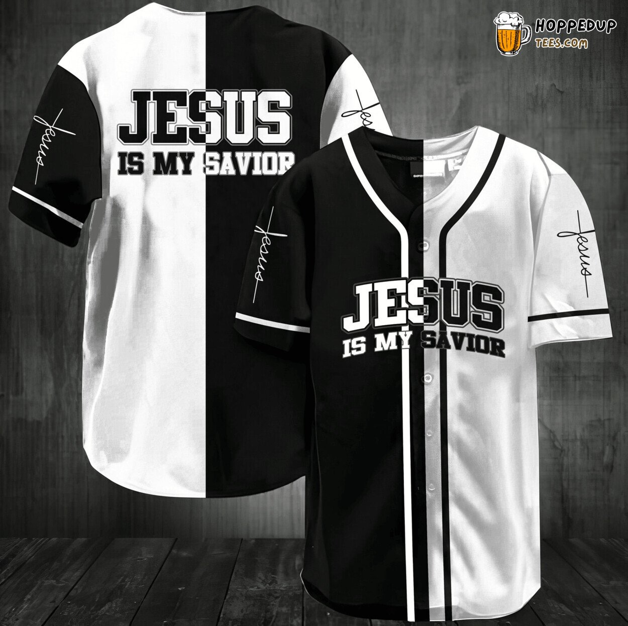 Jesus My Savior Holiday Baseball Jersey Unique 3D Print Special Design Tee