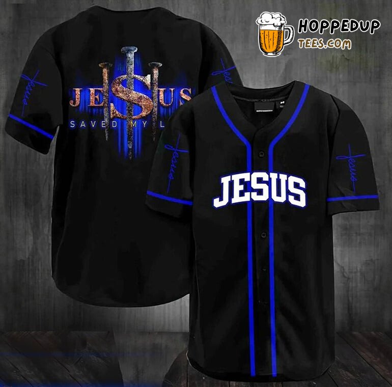 Jesus Saved My Life Spiritual 3D Print Baseball Jersey Redeemed