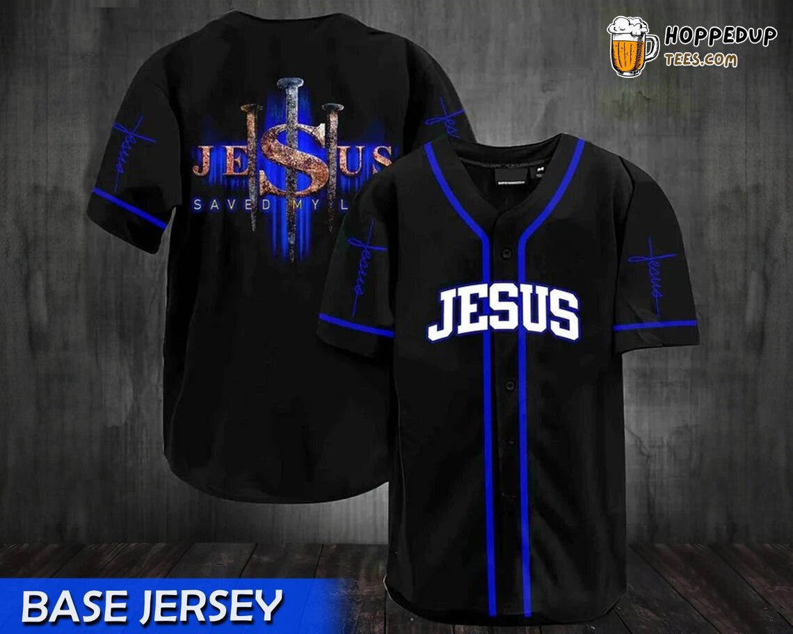 Jesus Saved My Life Spiritual 3D Print Baseball Jersey Redeemed