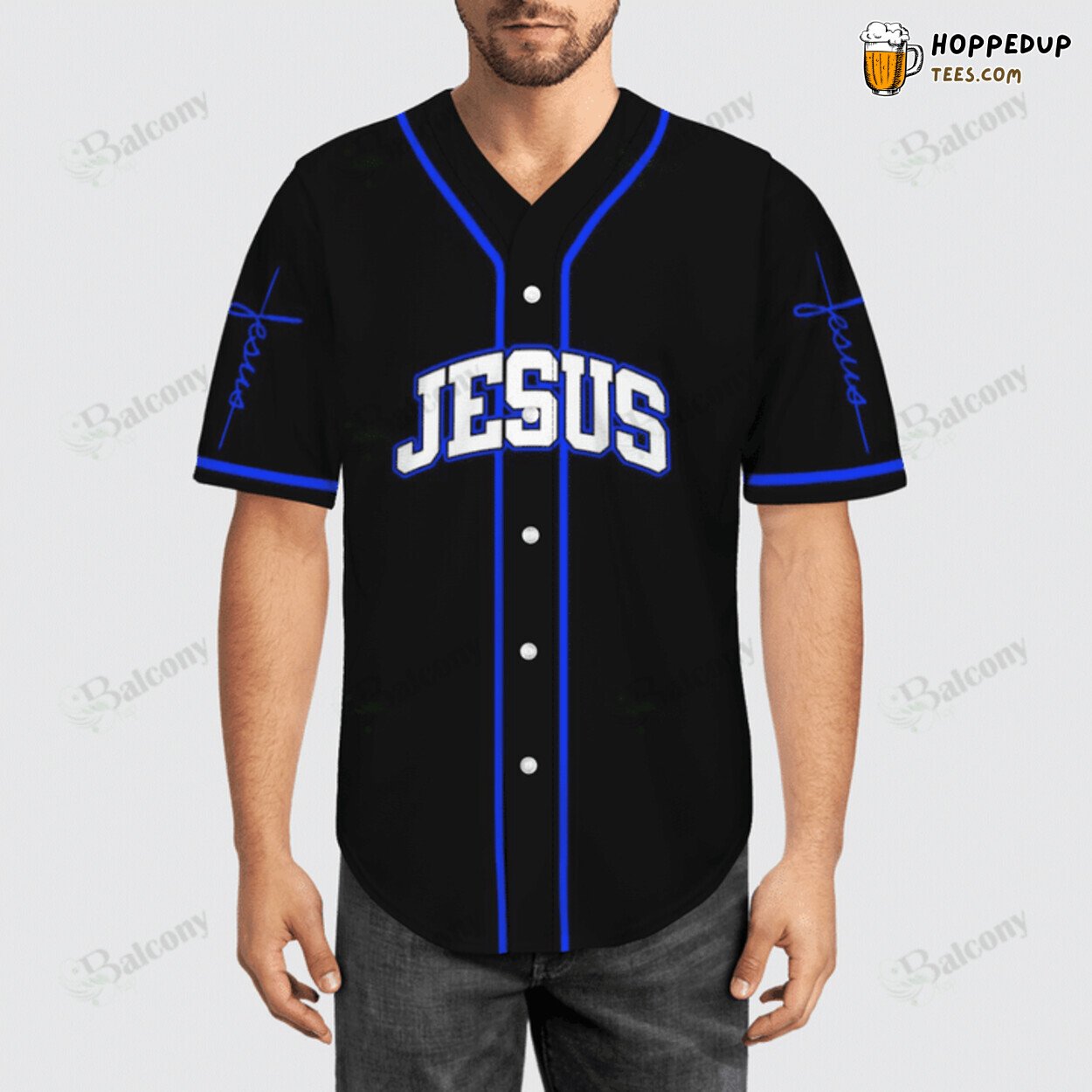 Jesus The Light of World Baseball Jersey Guiding Spiritual