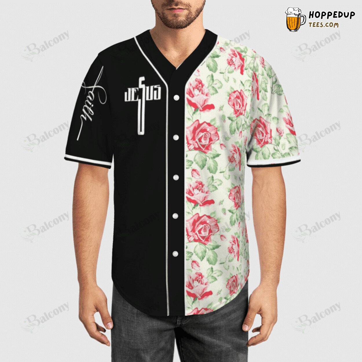 Jesus Themed Faithful Spirit Baseball Jersey Casual Teamwear