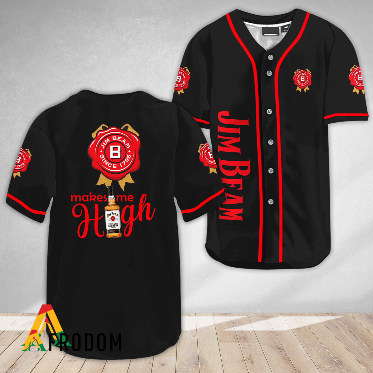 Jim Beam Make Me High Baseball Jersey HU