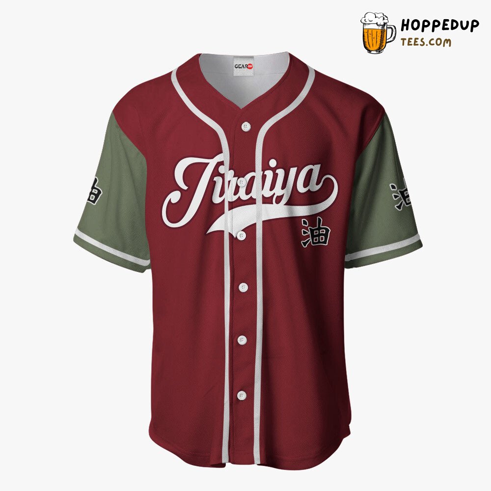 Jiraiya Anime Baseball Jersey Shirt Unique Symbol Distinctive Design