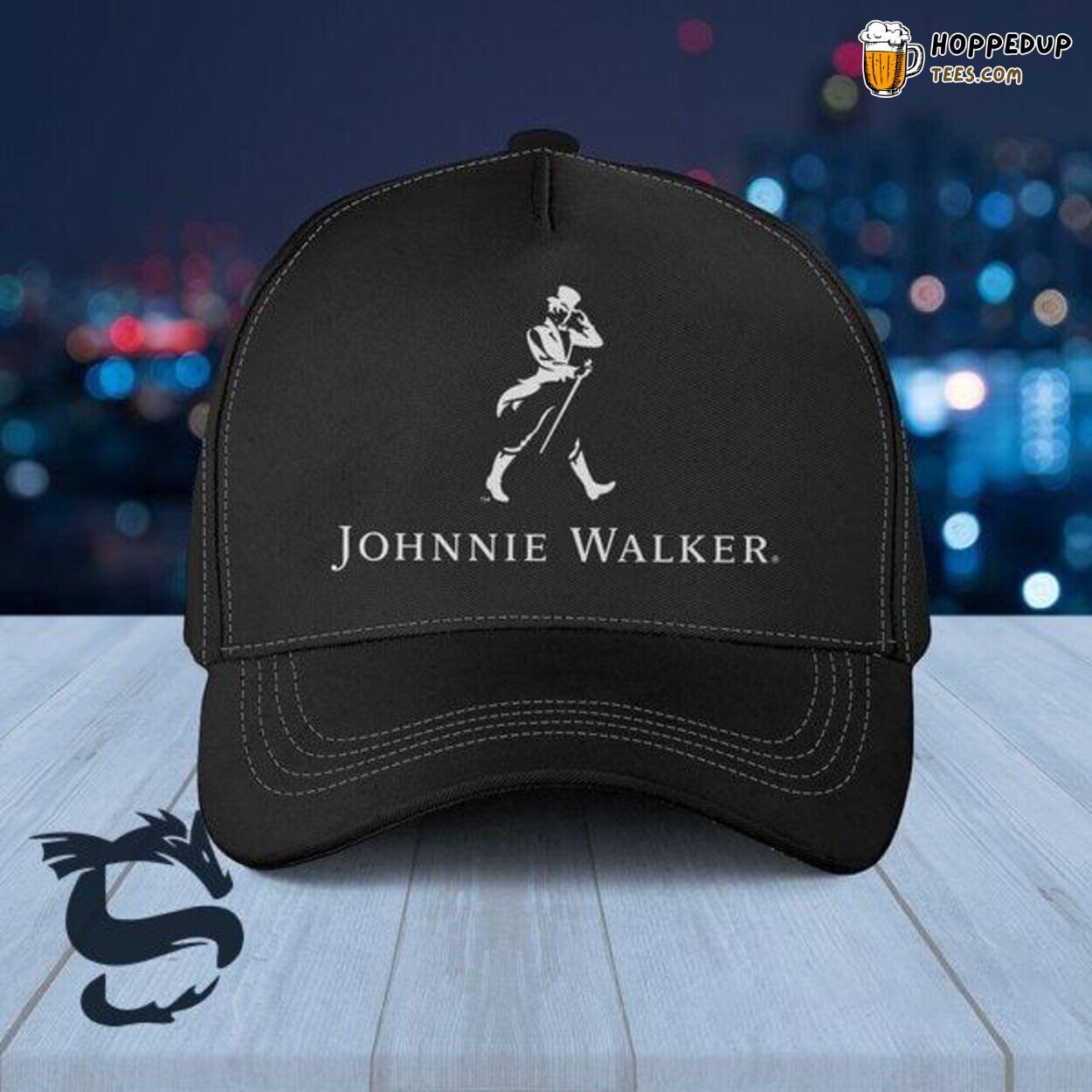 Johnnie Walker Basic Cap Scotch Whisky Iconic Striding Man Design