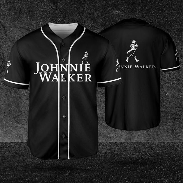 Johnnie Walker Black Horizontal Baseball Jersey Beer Lovers HU