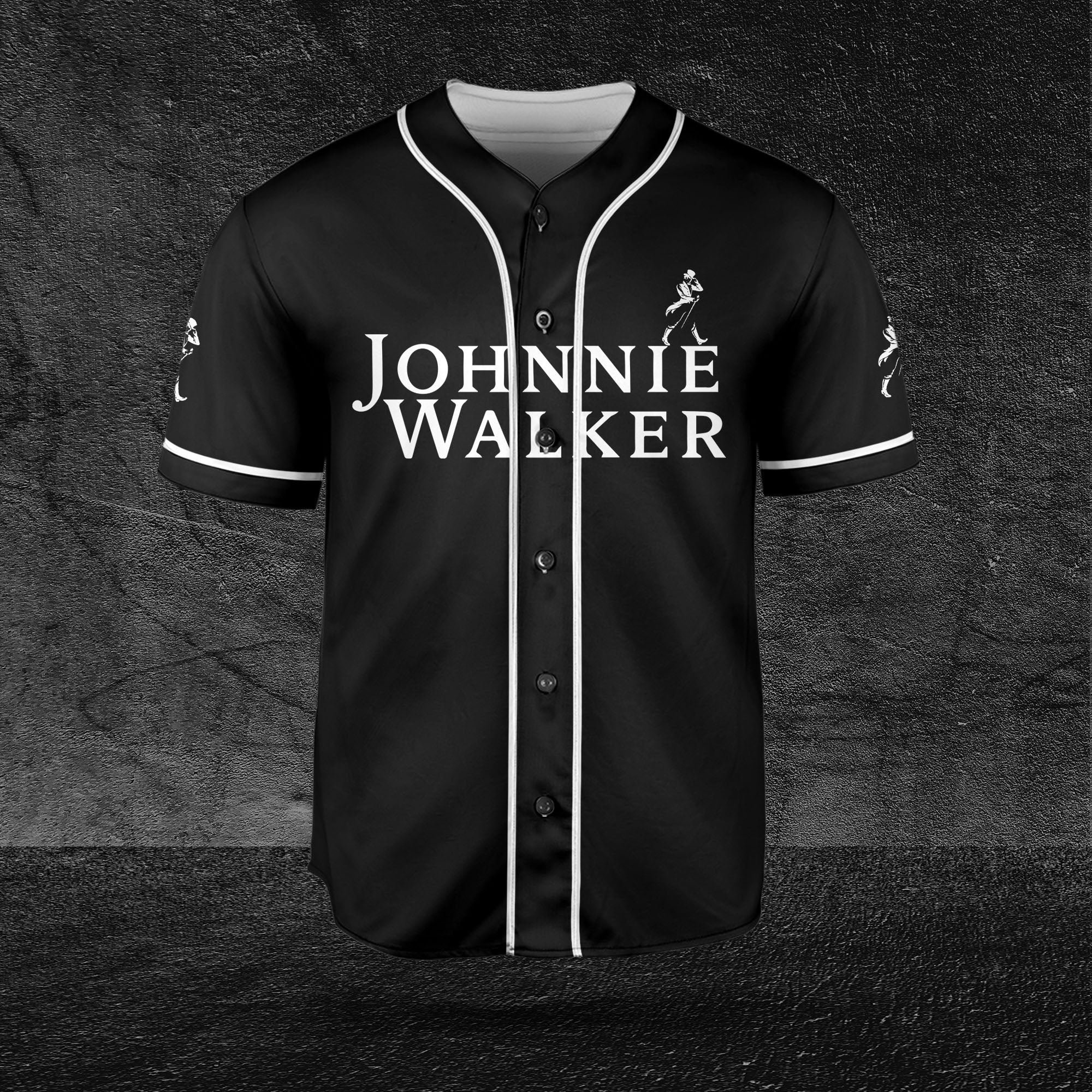 Johnnie Walker Black Horizontal Baseball Jersey Beer Lovers HU