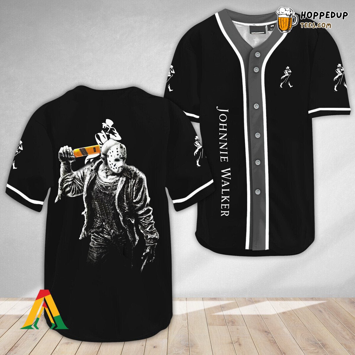 Johnnie Walker Horror Jason Voorhees Unique Distinct Baseball Jersey
