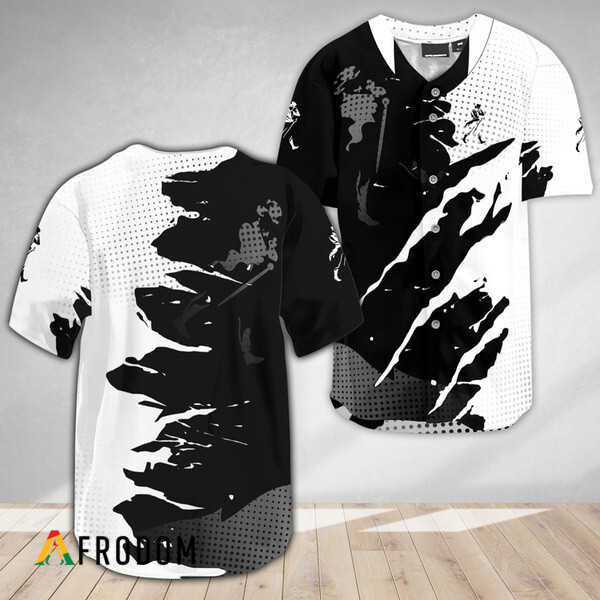 Johnnie Walker Metal Crack Pattern Baseball Jersey HU
