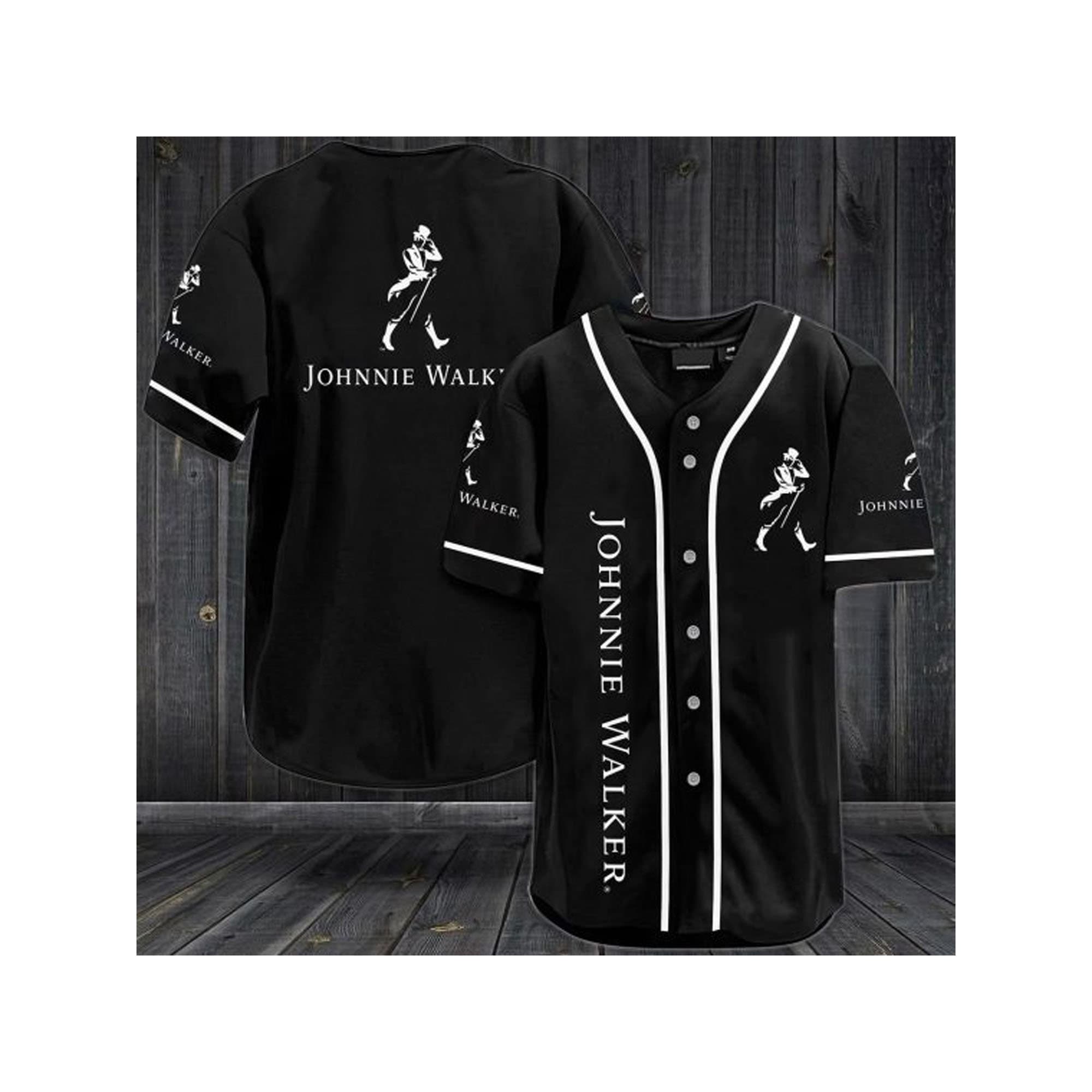 Johnnie Walker Whiskey Baseball Jersey for Beer Lovers HU