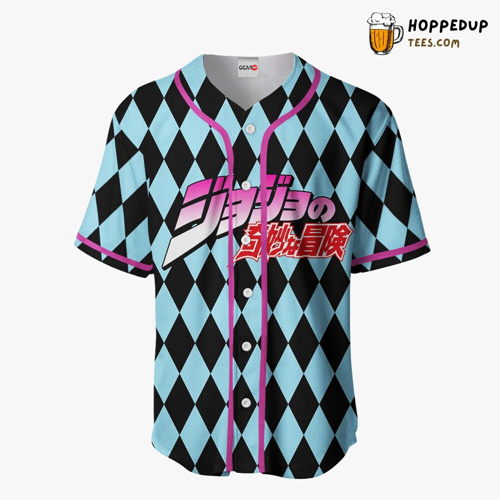 Johnny Joestar JJBA Distinctive Unique Anime Baseball Jersey Design