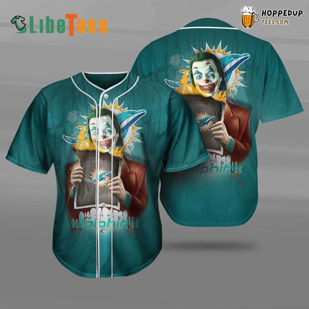 Joker Art Miami Dolphins Baseball Jersey Daring Fan Gift Statement