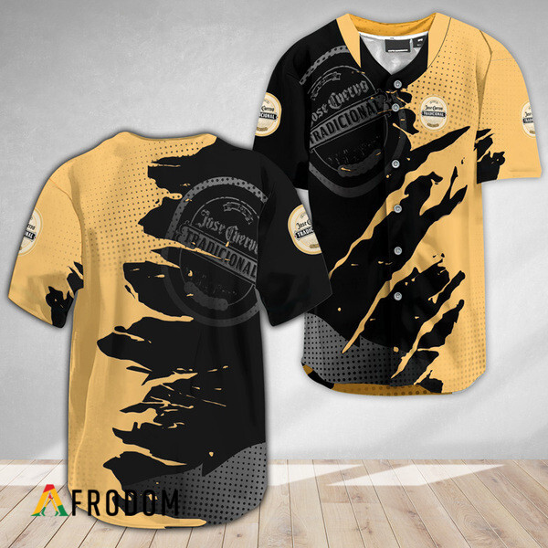 Jose Cuervo Metal Crack Pattern Baseball Jersey HU