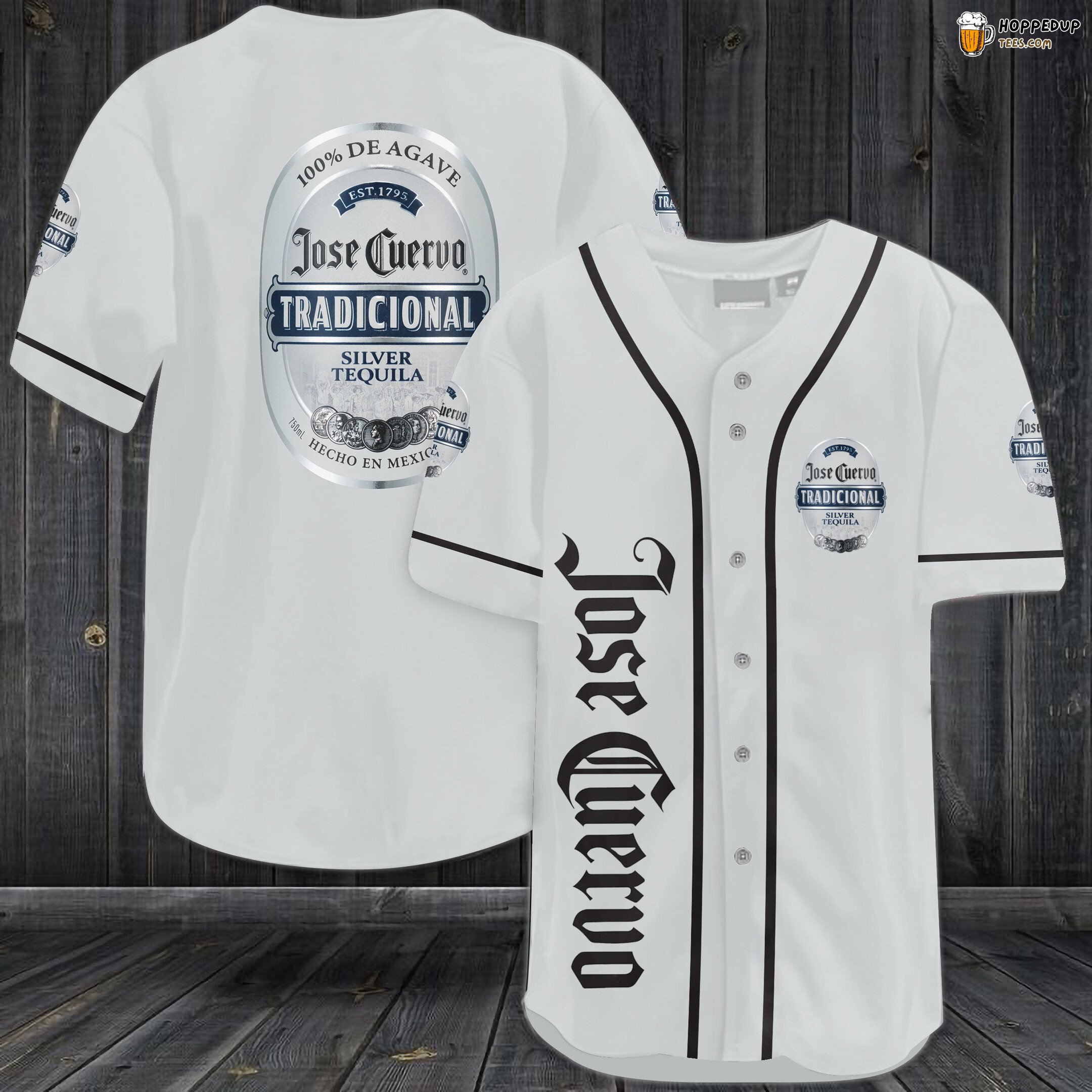Jose Cuervo Silver Baseball Jersey JC0203N6 Unisex Jersey Shirt