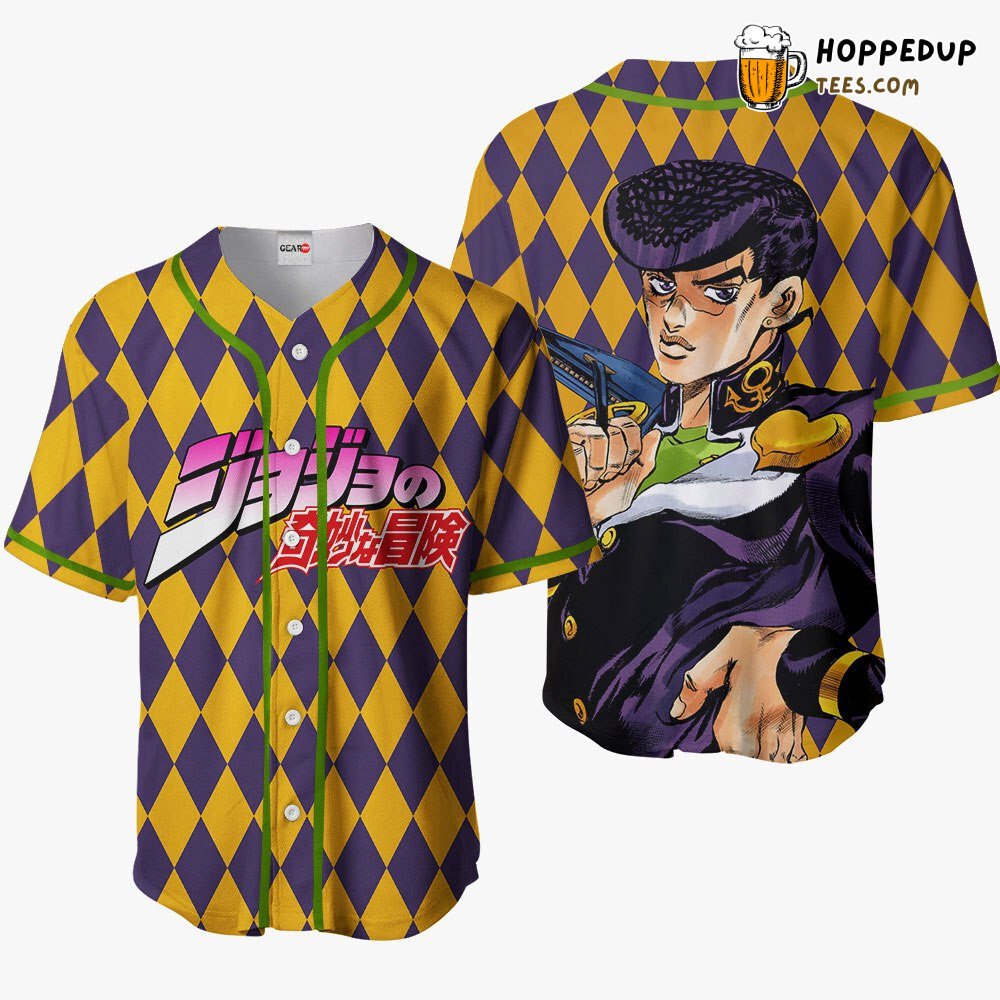 Josuke Higashikata JJBA Unique Anime Baseball Jersey Distinctive Design Josuke Higashikata JJBA Unique Anime Baseball Jersey Distinctive Design