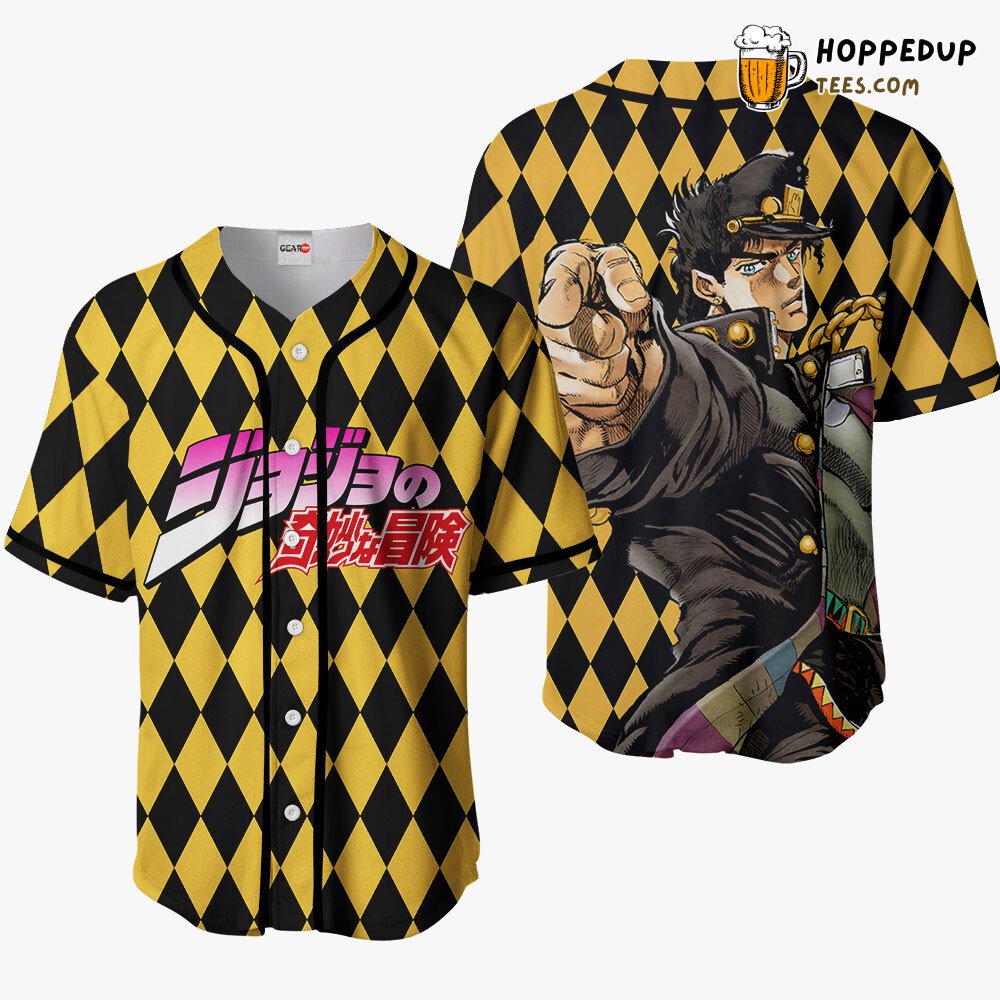 Jotaro Kujo Distinctive JJBA Baseball Jersey Unique Anime Shirt Design