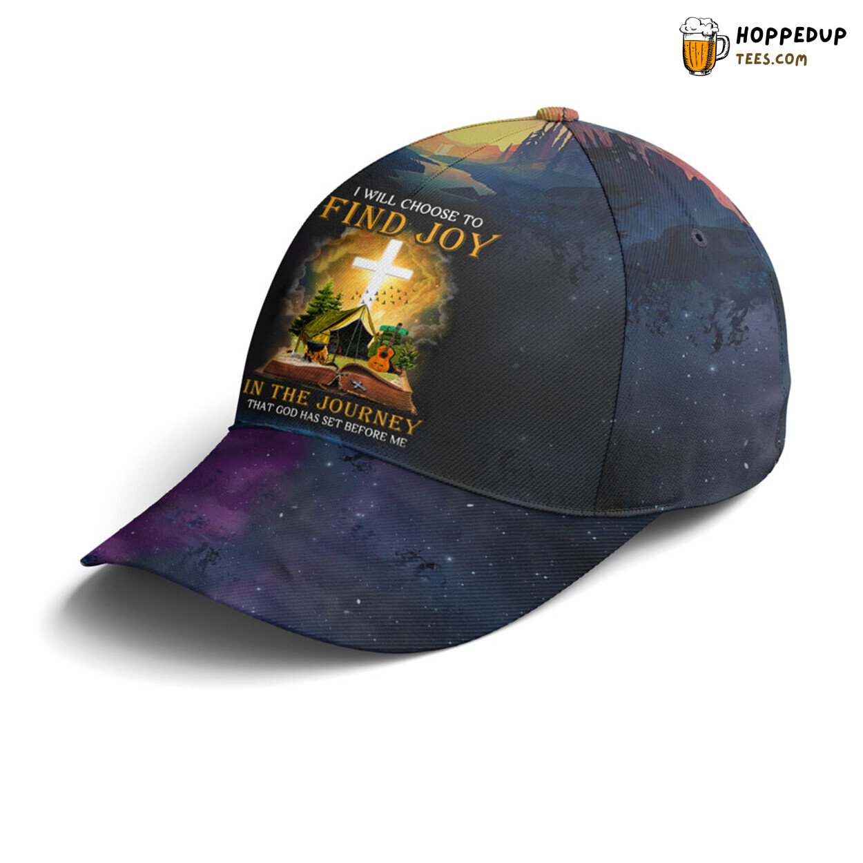 Journey Exploration Find Joy Unique Design Baseball Cap Statement