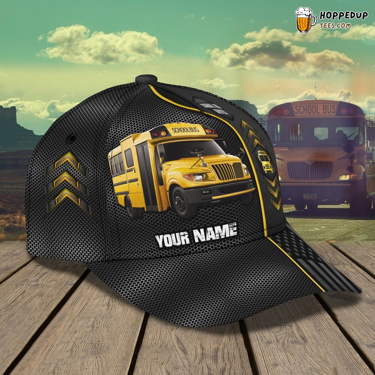 Journey on Wheels Personalized 3D Classic Cap Celebrating Bus Rides Journey on Wheels Personalized 3D Classic Cap Celebrating Bus Rides