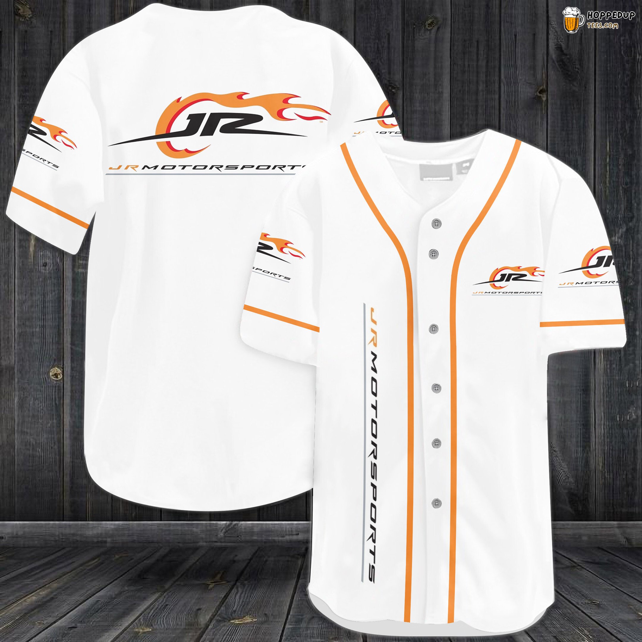 JR Motorsports Car Team Baseball Jersey White Unisex Jersey Shirt