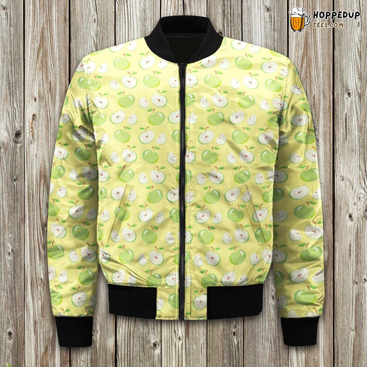 Juicy Delight Apple Lover Winter Bomber Jacket Fruit Enthusiast Style