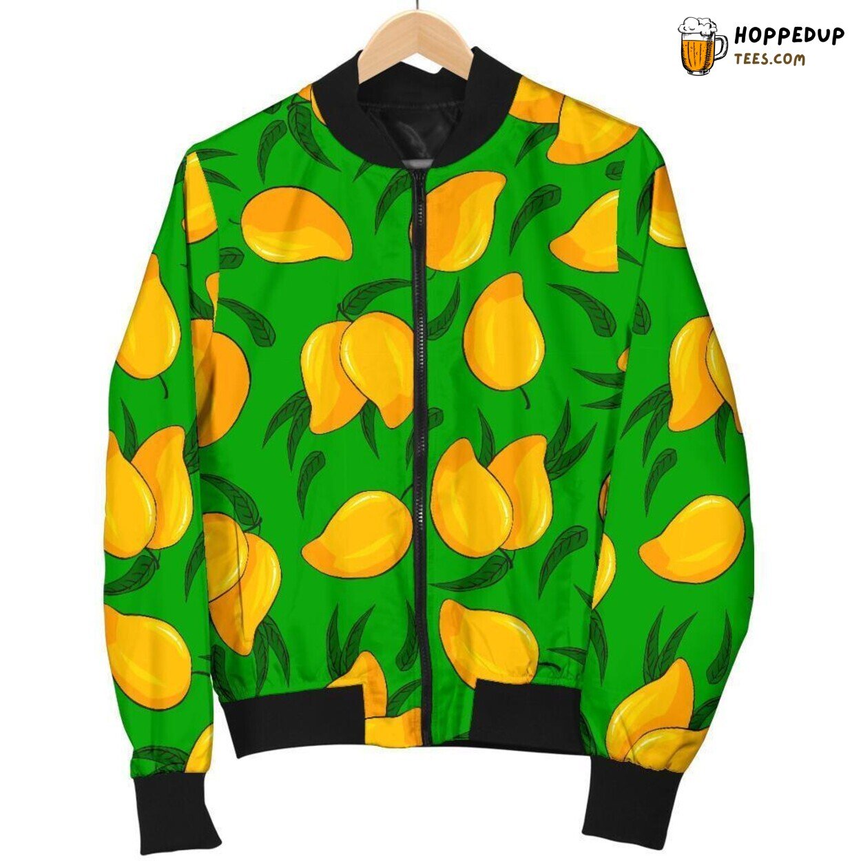Juicy Mango Inspired Men’s Bomber Jacket Unique Design Pattern Display Art