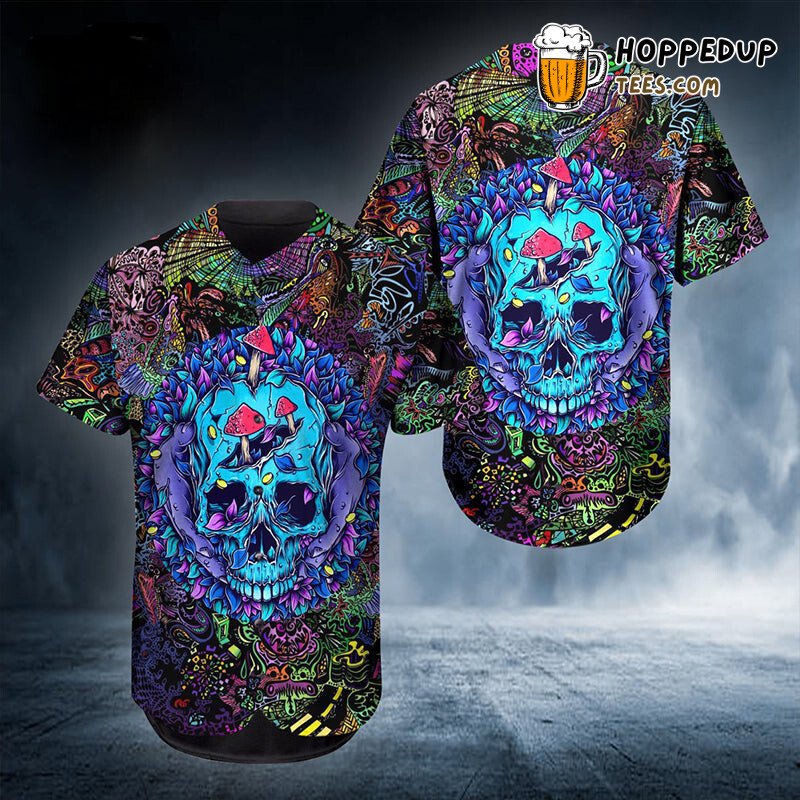Jungle Skull Adventure 3D Printed Baseball Jersey Shirt Wild