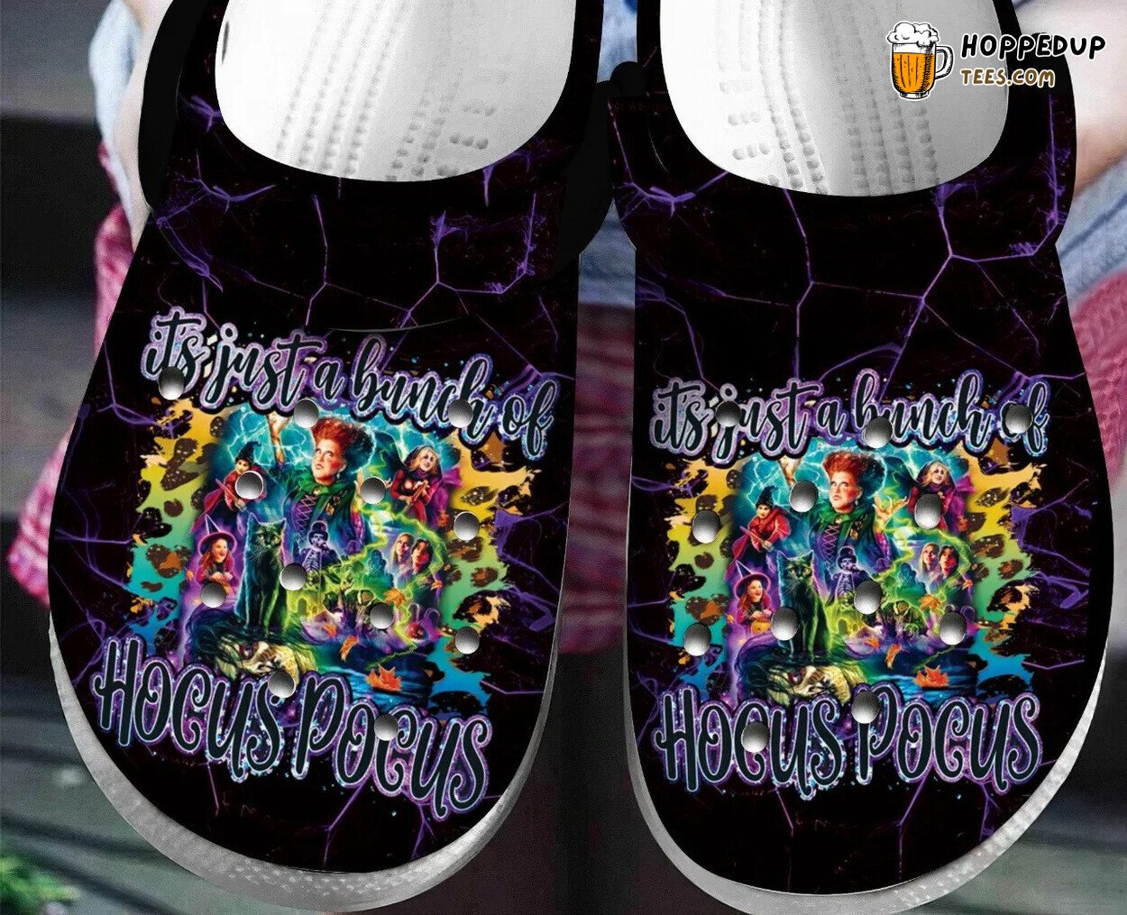Just A Bunch Of Hocus Pocus Halloween Theme Clogs Spooky Design