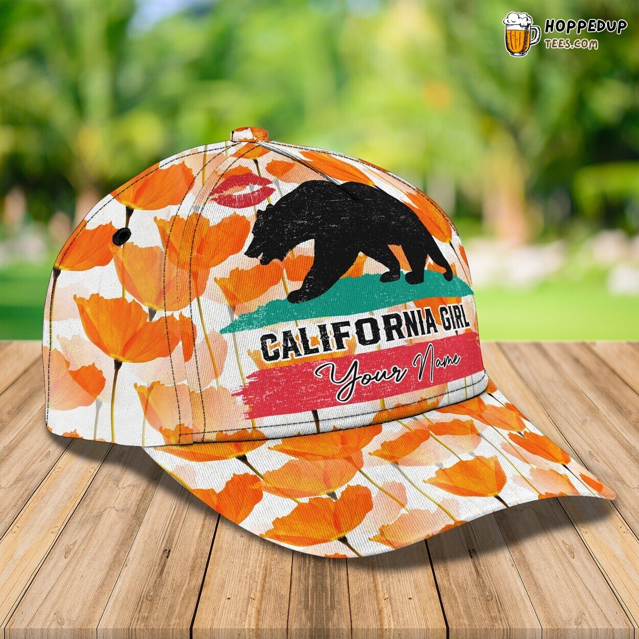 Just A California Girl 3D Classic Cap Personalized Name Elegant Unique Design Just A California Girl 3D Classic Cap Personalized Name Elegant Unique Design