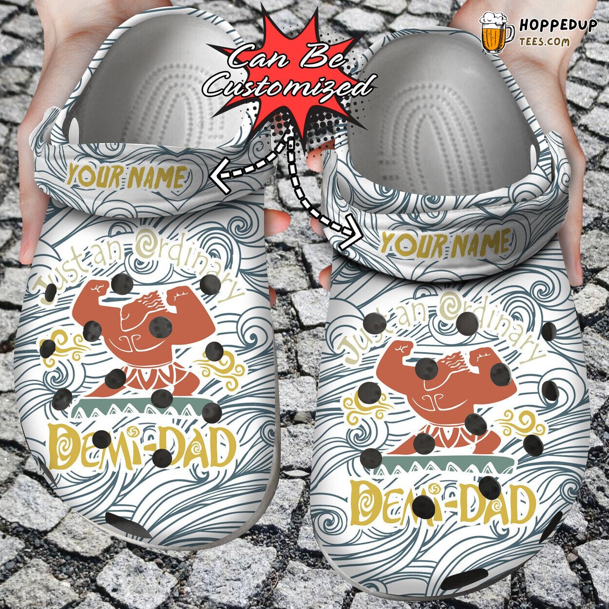 Just An Ordinary Demi Dad Theme Comfortable Clogs Fathers Custom