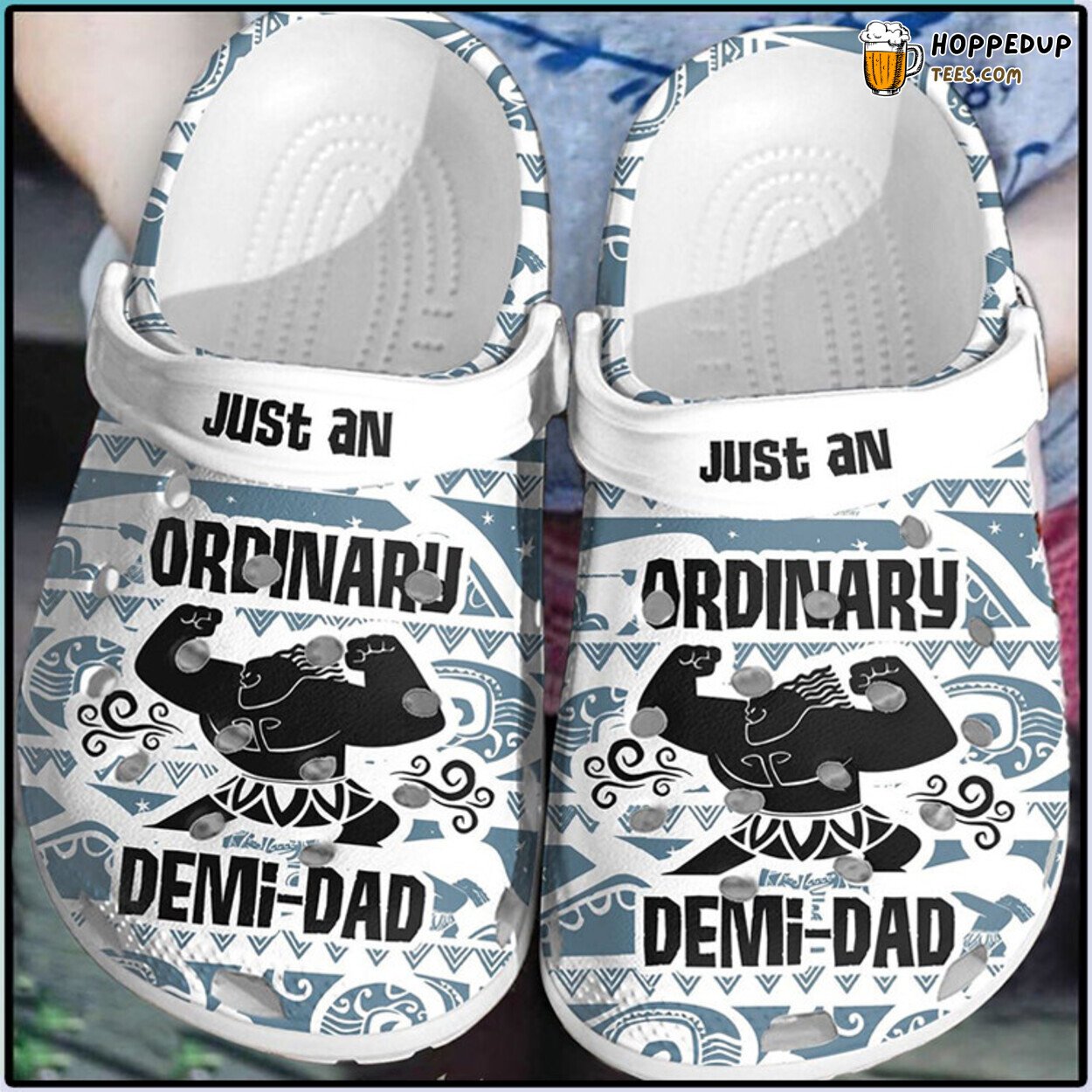 Just An Ordinary Demi Dad Themed Comfortable Unique Design Clogs