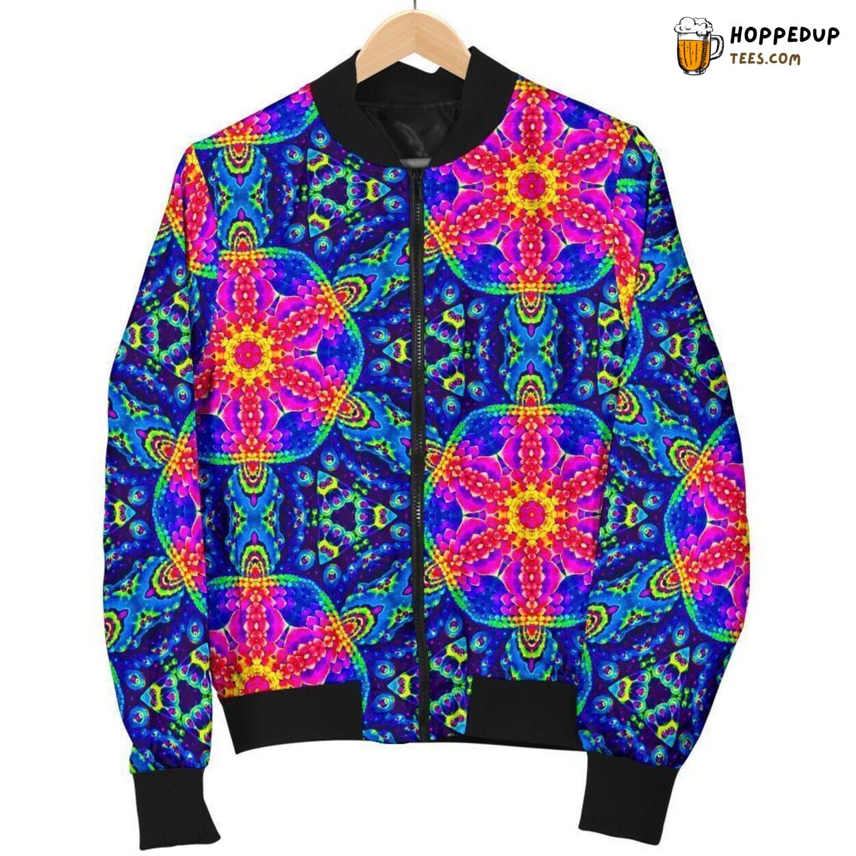 Kaleidoscope Colorful Vision Men’s Bomber Jacket Unique Pattern Tribute Kaleidoscope Colorful Vision Men’s Bomber Jacket Unique Pattern Tribute