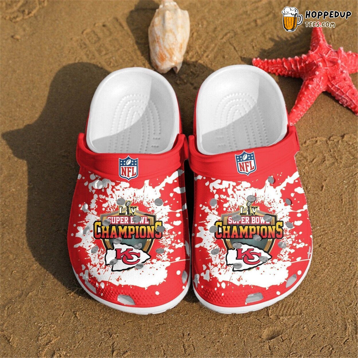 KanChiefs Liv Gift Fan Themed Unique Comfortable Clog Shoes