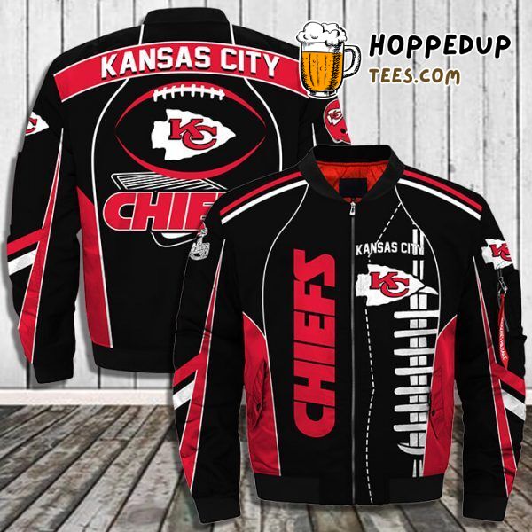 Kansas City Chiefs 3D Printful Design Exclusive Bomber Jacket Sporty Look