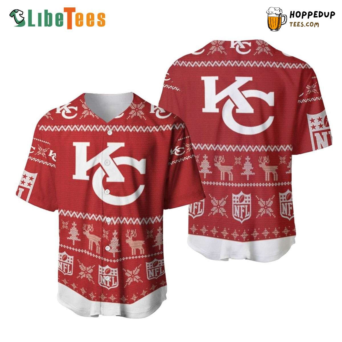Kansas City Chiefs Baseball Jersey Christmas Perfect Gifts For Your Loved Ones Jersey Shirt