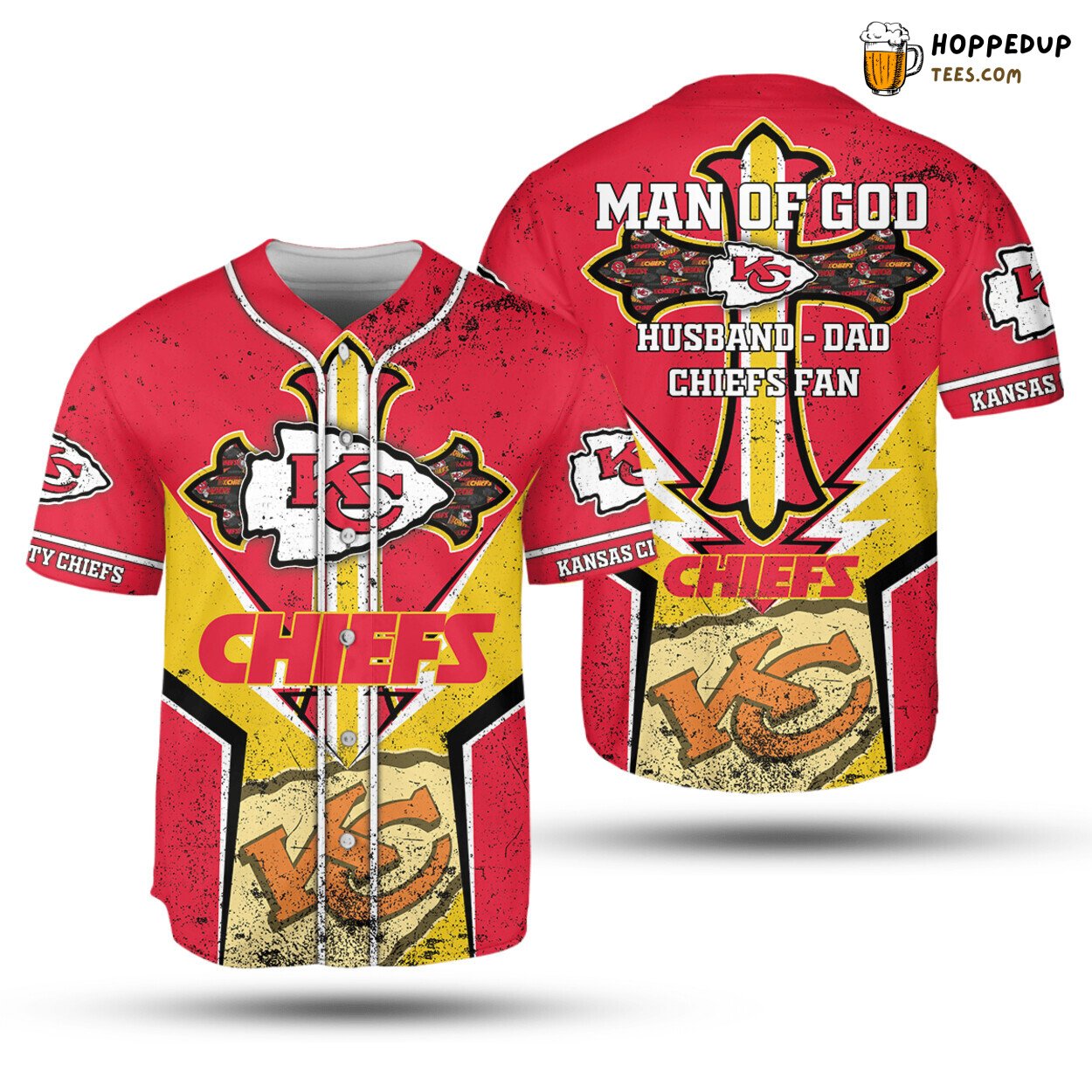Kansas City Chiefs Baseball Jersey Man Of God Perfect Gifts For Your Loved Ones Jersey Shirt