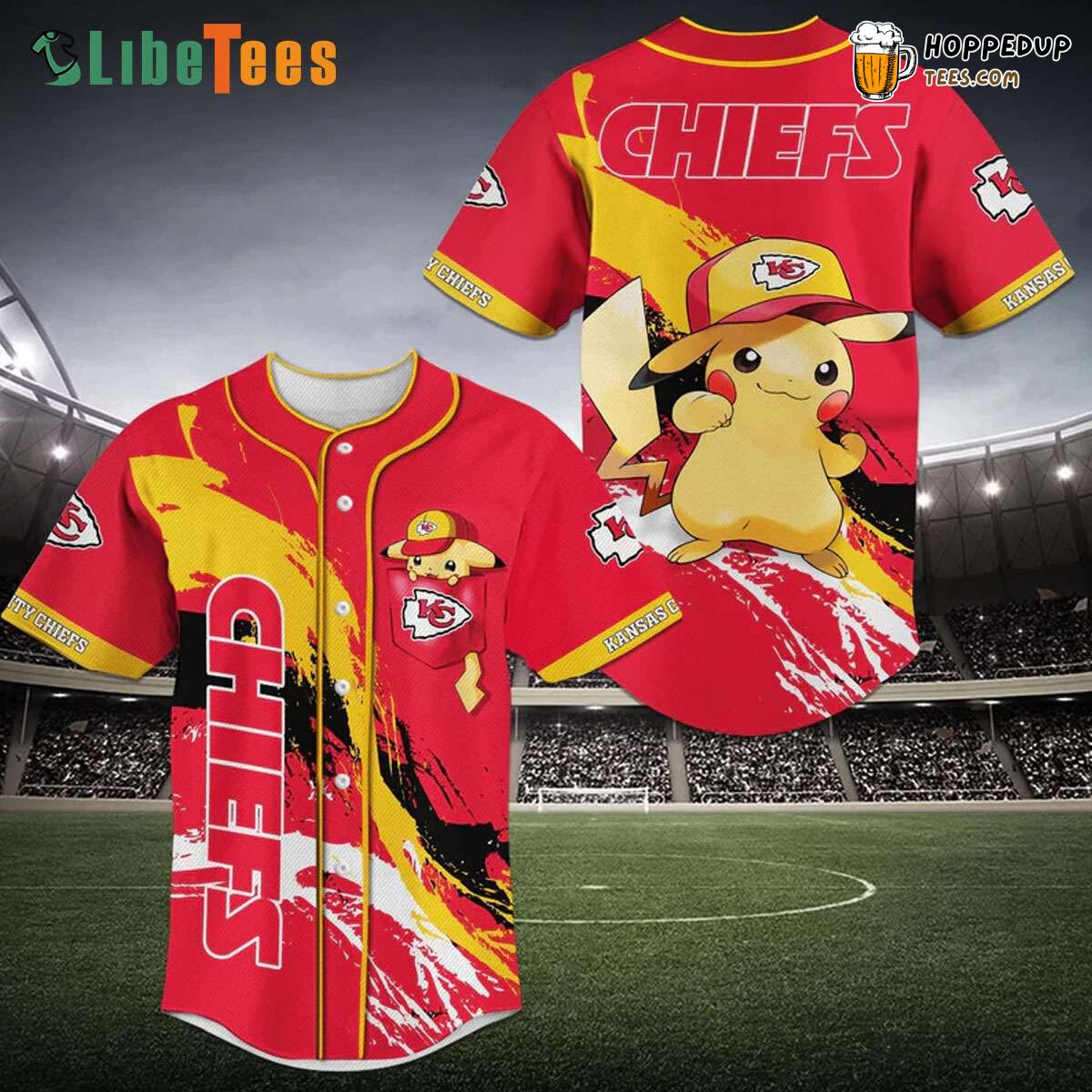 Kansas City Chiefs Baseball Jersey Pikachu Perfect Gifts For Your Loved Ones Jersey Shirt