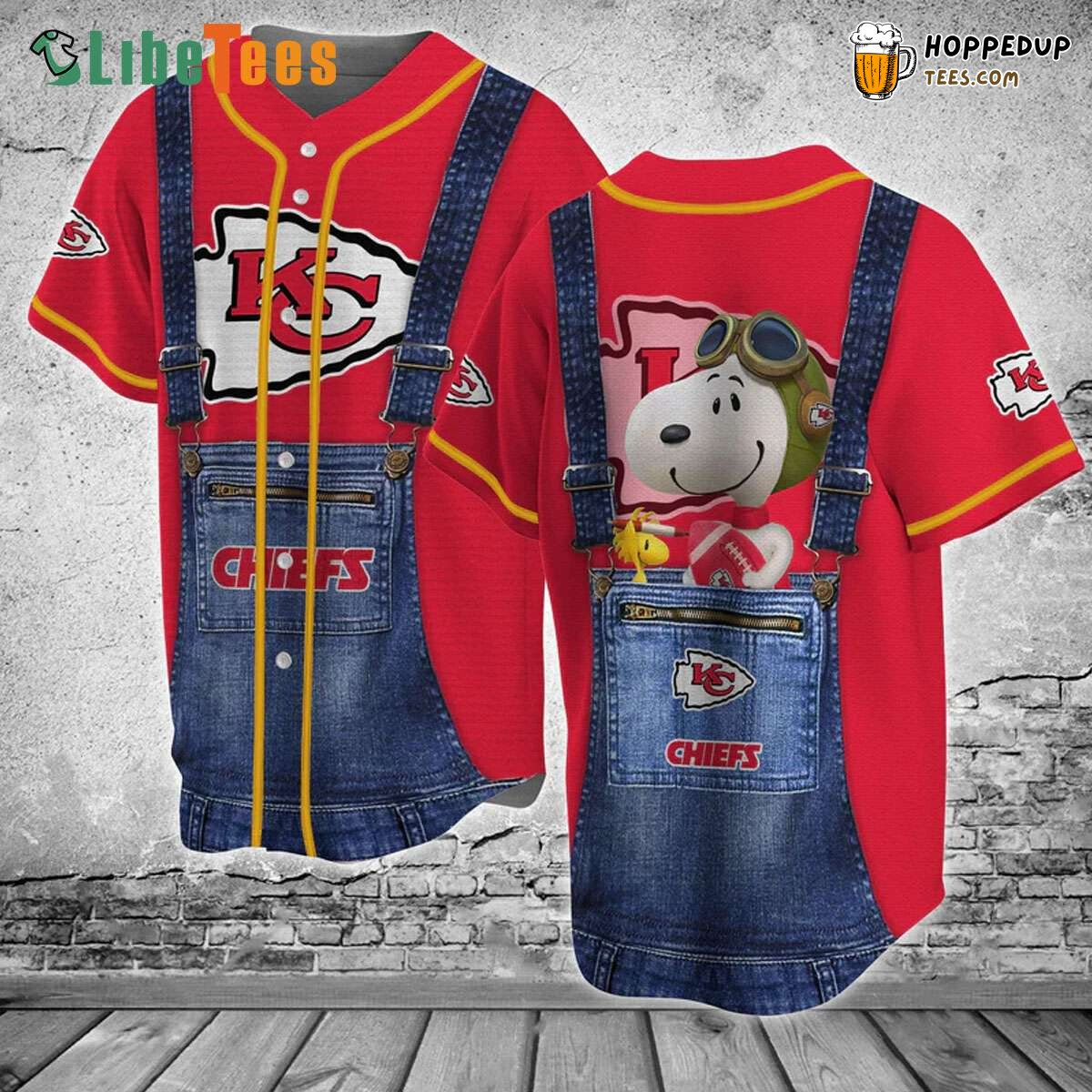 Kansas City Chiefs Baseball Jersey Snoopy Perfect Gifts For Your Loved Ones Jersey Shirt